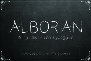 Alboran: A Handwritten Font for Authentic Editorial Design