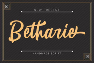 Betharie: A Bold Script Font for Makers