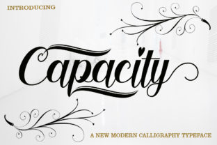 Capacity: A Vintage Calligraphy Font for Web Design