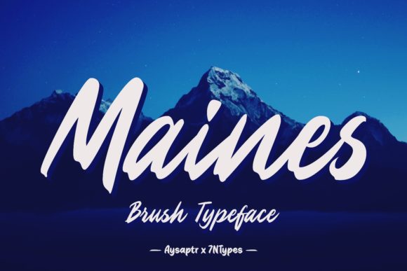 Maines: A Vintage Script Font for Authentic Branding