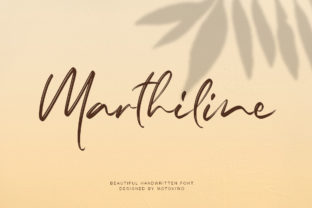 Marthiline: A Sweet Handwritten Font for Editorial Design