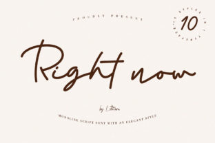 Right Now: A Modern Script Font for Web Design