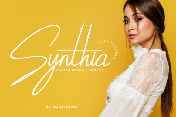 Synthia: A Bold Script Font for Editorial Design