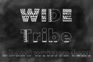 Wide Tribe: A Chunky Tribal Font for Crafters