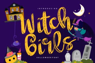 Witch Girls: A Spooky Yet Friendly Handwritten Typeface