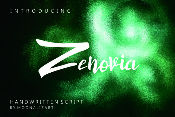 Zenovia: A Bold Script Font for Crafters