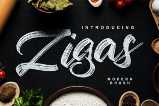 Zigas: A Modern Handwritten Font for Editorial Design